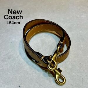 New  Coach purse replacement strap L54cm with Brass Hardware Kakhi / Gold ⭐️⭐️